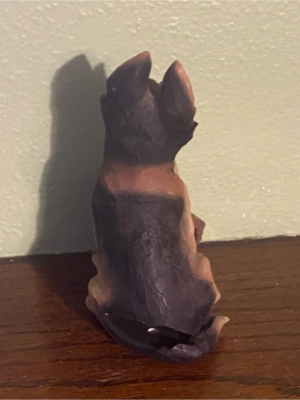 Welcome German Shepherd Dog Statue - Brown Welcome Sign